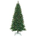 Maquina 7 ft. Slim Pre-Lit Artificial Christmas Tree with Metal Stand MA3009349